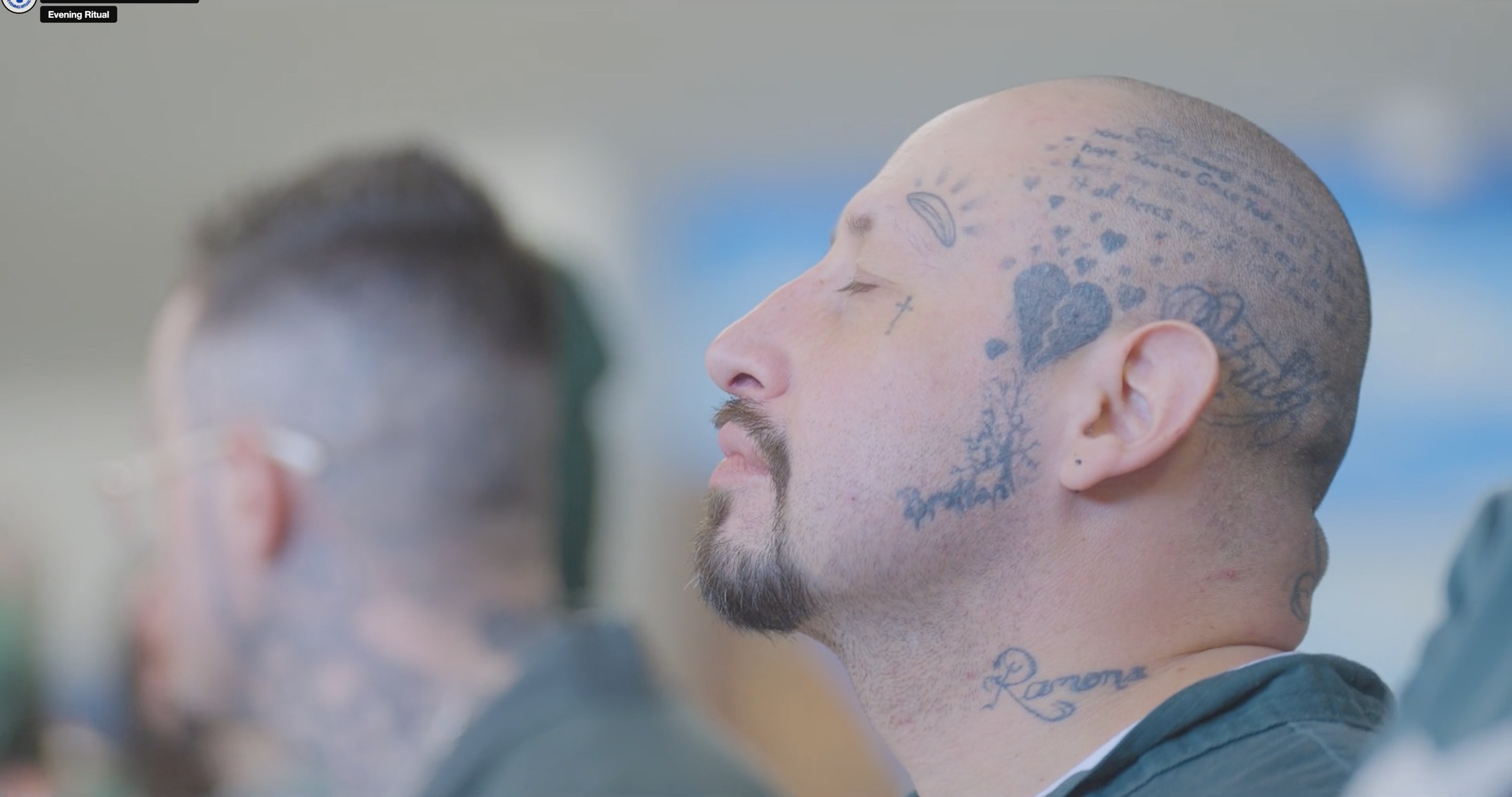 A participant listening during a session
